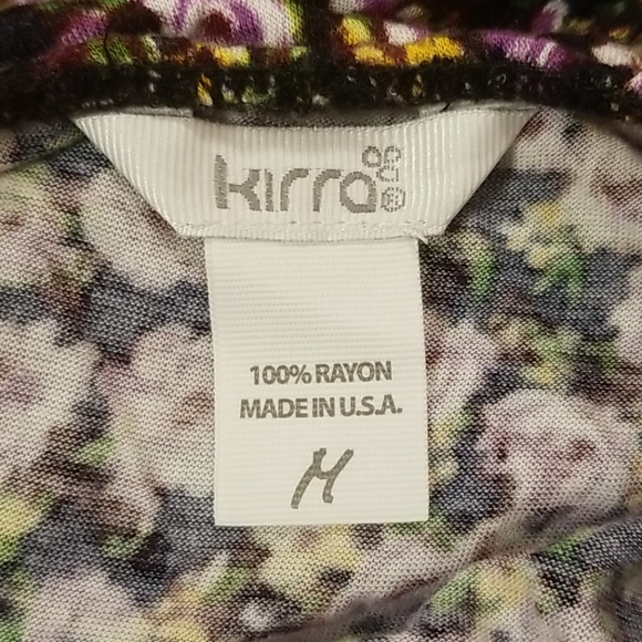 Like-New Kirra Purple Floral Sleeveless Blouse - Picture 4 of 4